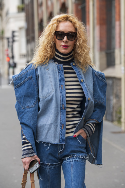 Streetstyle: как носить свитер в полоску этой весной - «Уличный стиль»